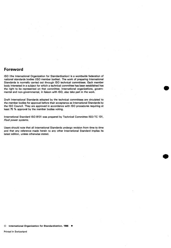 ISO 8131:1986 ISO 8131:1986 - Hydraulic fluid power -- Single rod cylinders, 160 bar (16 MPa) compact series -- Tolerances - Page 2 preview