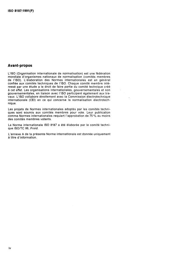 ISO 8187:1991 ISO 8187:1991 - Réfrigérateurs a usage ménager -- Réfrigérateurs-congélateurs -- Caractéristiques et méthodes d'essai - Page 4 preview