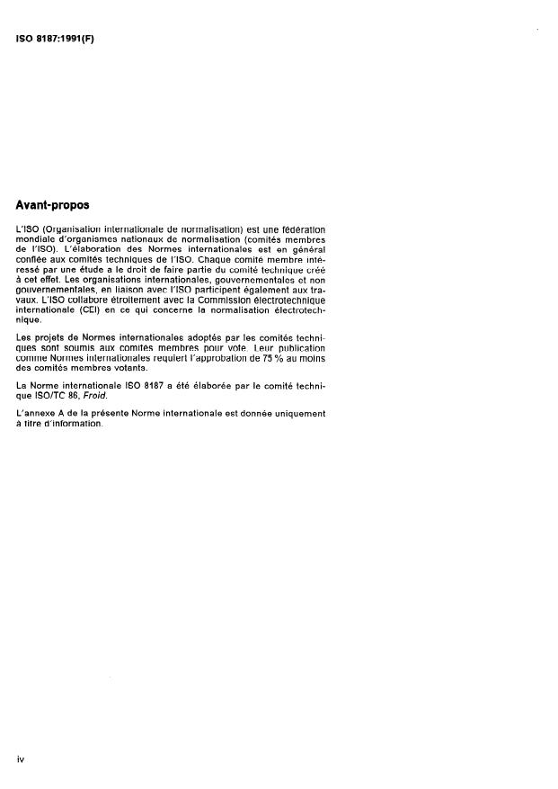 ISO 8187:1991 ISO 8187:1991 - Réfrigérateurs a usage ménager -- Réfrigérateurs-congélateurs -- Caractéristiques et méthodes d'essai - Page 4 preview
