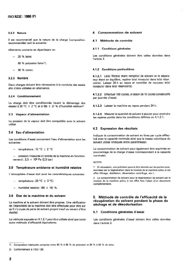 ISO 8232:1988 ISO 8232:1988 - Machines de nettoyage a sec fonctionnant en circuit fermé -- Définitions et contrôle des caractéristiques d'une machine - Page 4 preview