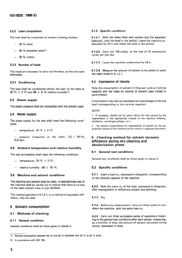 ISO 8232:1988 ISO 8232:1988 - Closed-circuit dry-cleaning machines -- Defining and checking of machine characteristics - Page 4 preview