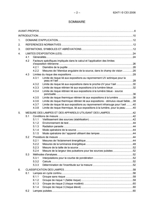 IEC 62471:2006 IEC 62471:2006 - Photobiological safety of lamps and lamp systems - Page 4 preview