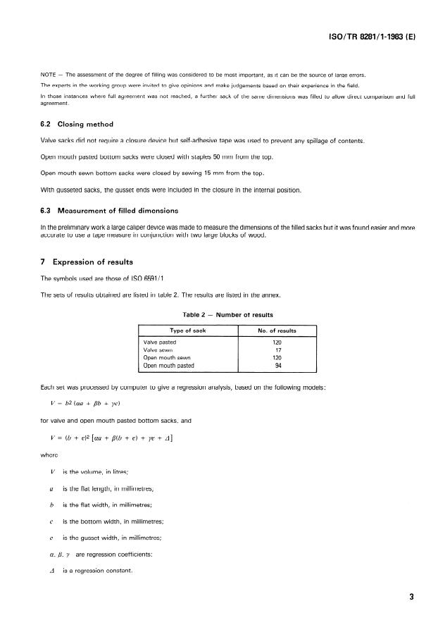 SIST ISO/TR 8281-1:1997 ISO/TR 8281-1:1983 - Packaging -- Estimating the filled volume using the flat dimensions