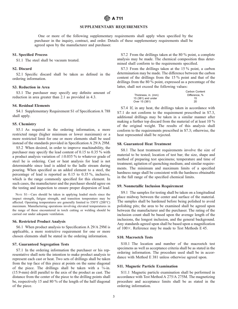 ASTM A711-92(1996)e1 - Standard Specification for Steel Forging Stock