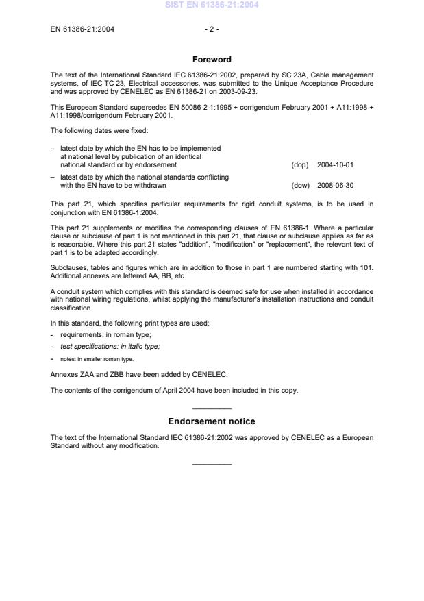 EN 61386-21:2004 EN 61386-21:2004 - Page 4 preview