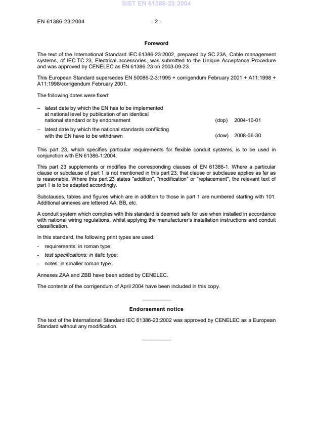 EN 61386-23:2004 EN 61386-23:2004 - Page 4 preview
