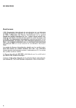 ISO 8302:1991 - Isolation thermique — Détermination de la résistance thermique et des propriétés connexes en régime stationnaire — Méthode de la plaque chaude gardée
Released:15. 08. 1991 - Page 4 preview