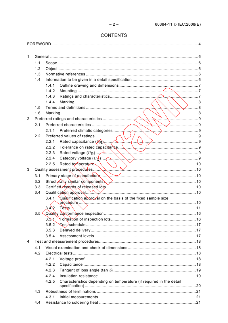IEC 60384-11:2008 IEC 60384-11:2008 - Fixed capacitors for use in electronic equipment - Part 11: Sectional specification - Fixed polyethylene-terephthalate film dielectric metal foil d.c. capacitors
Released:2/13/2008
Isbn:2831896088 - Page 4 preview