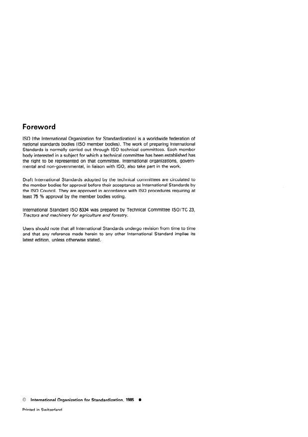 ISO 8334:1985 ISO 8334:1985 - Forestry machinery -- Portable chain-saws -- Determination of balance - Page 2 preview