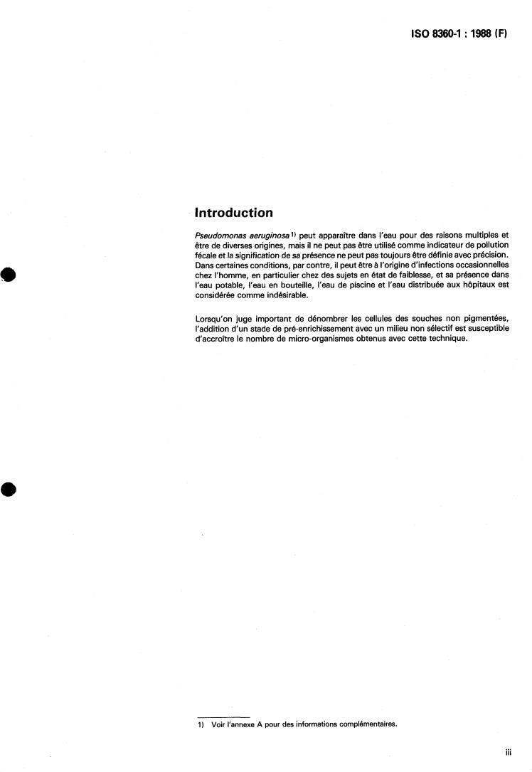 ISO 8360-1:1988 - Water quality — Detection and enumeration of Pseudomonas aeruginosa — Part 1: Method by enrichment in liquid medium
Released:12/29/1988