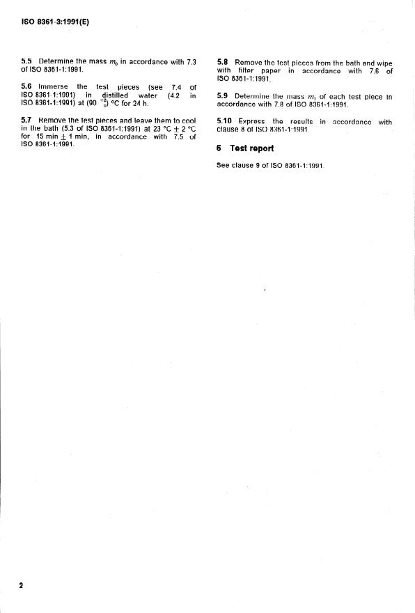 ISO 8361-3:1991 ISO 8361-3:1991 - Thermoplastics pipes and fittings -- Water absorption - Page 4 preview