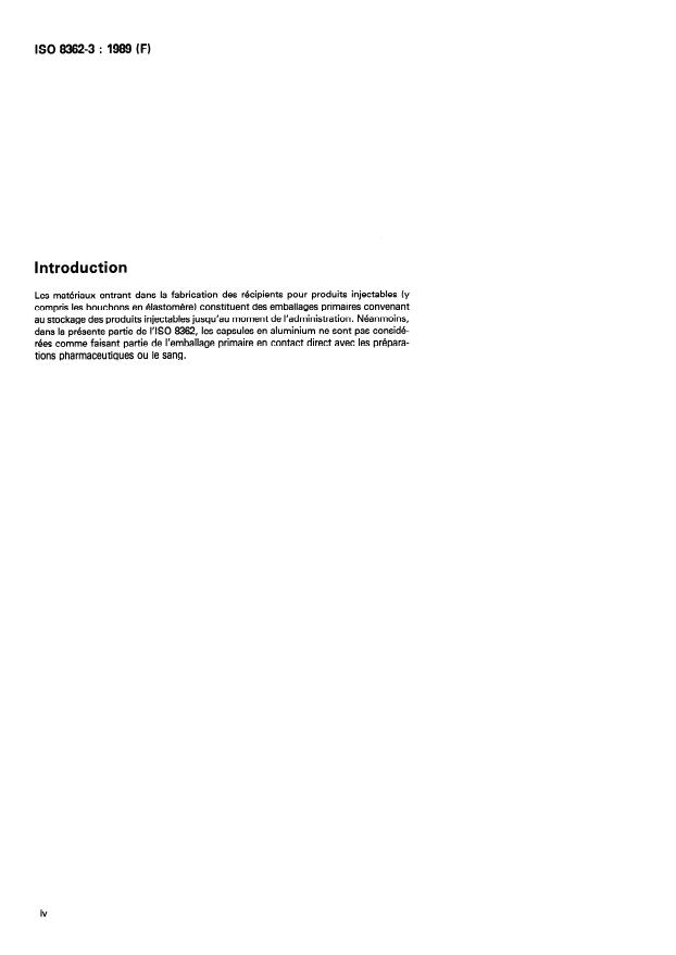 ISO 8362-3:1989 ISO 8362-3:1989 - Récipients et accessoires pour produits injectables - Page 4 preview