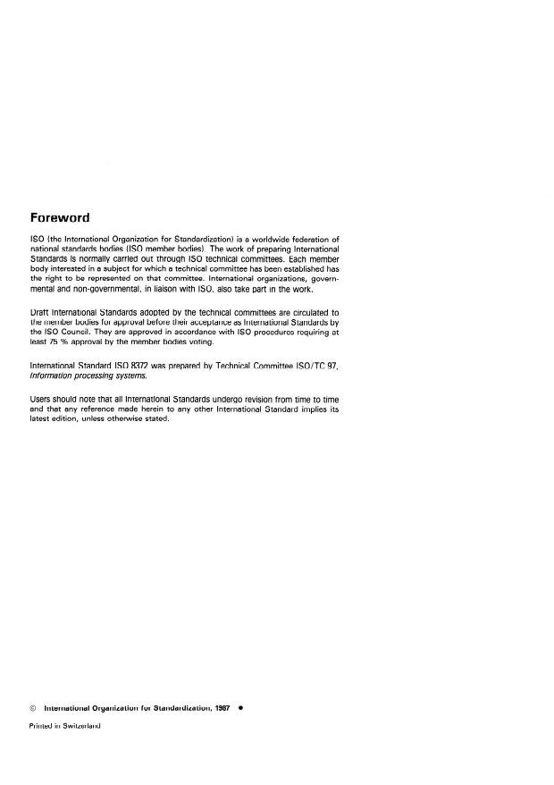 ISO 8372:1987 ISO 8372:1987 - Information processing -- Modes of operation for a 64-bit block cipher algorithm - Page 2 preview