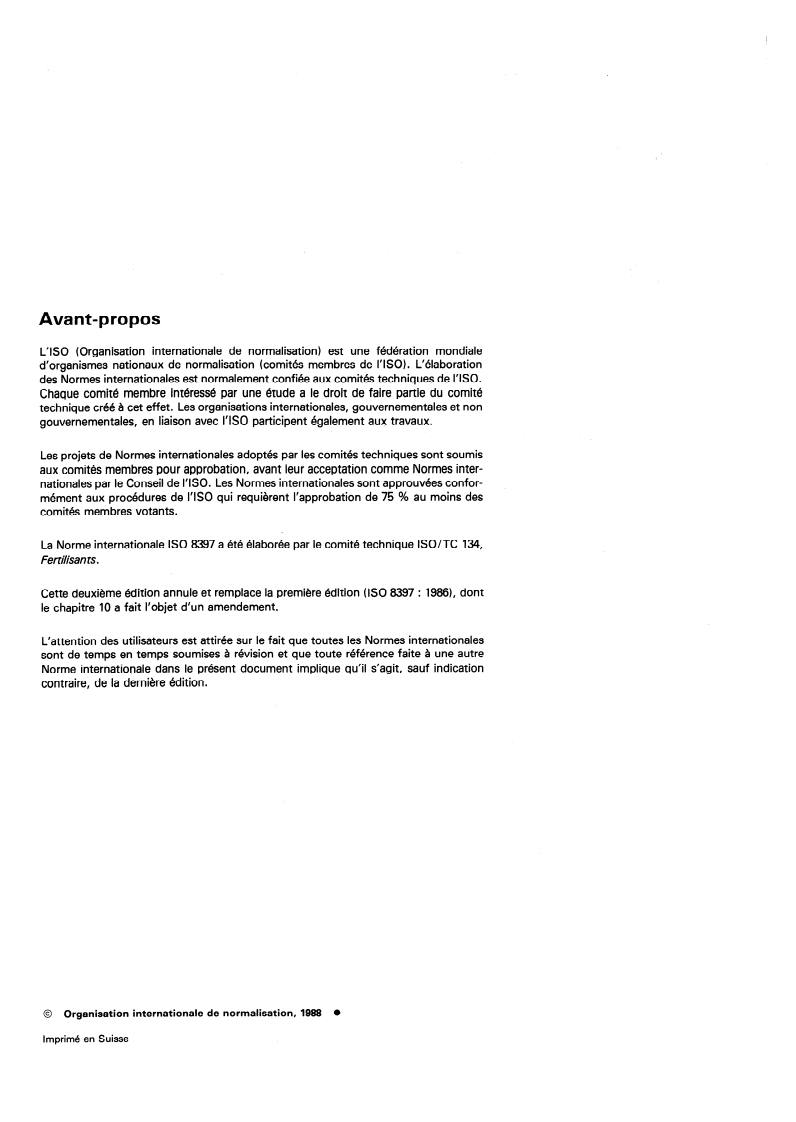 ISO 8397:1988 ISO 8397:1988 - Matières fertilisantes solides — Tamisage de contrôle
Released:1/28/1988 - Page 2 preview