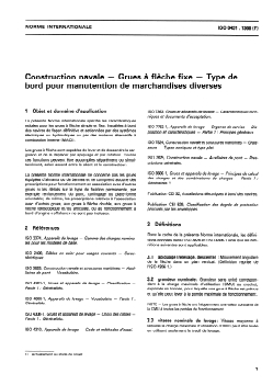 ISO 8431:1988 - Construction navale — Grues à flèche fixe — Type de bord pour manutention de marchandises diverses
Released:2/18/1988 - Page 3 preview