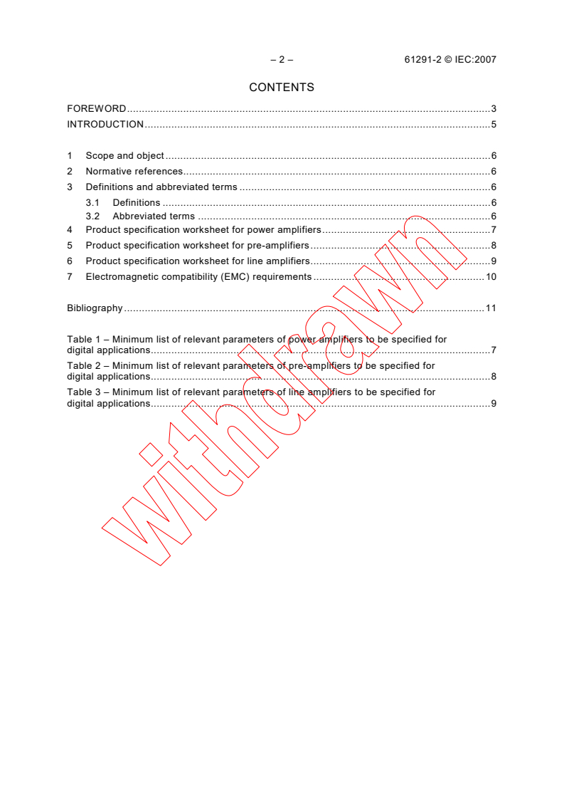 IEC 61291-2:2007 IEC 61291-2:2007 - Optical amplifiers - Part 2: Digital applications - Performance specification template
Released:4/11/2007
Isbn:2831891019 - Page 4 preview