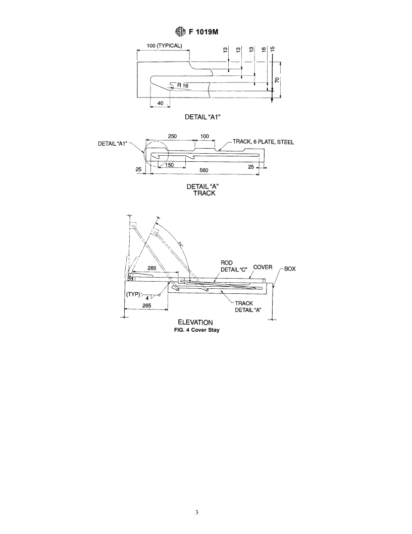 ASTM F1019M-95a - Standard Specification for Steel Deck Gear Stowage Box [Metric]