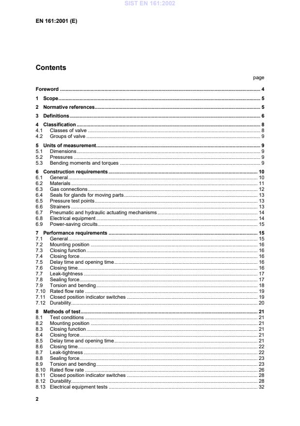 EN 161:2001 EN 161:2002 - Page 4 preview