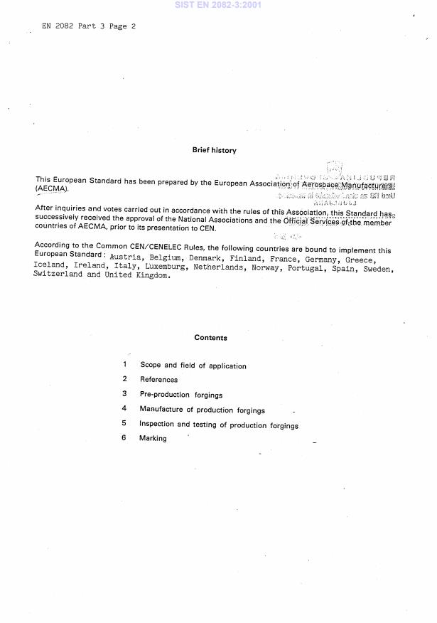 EN 2082-3:1989 EN 2082-3:2001 - Page 4 preview