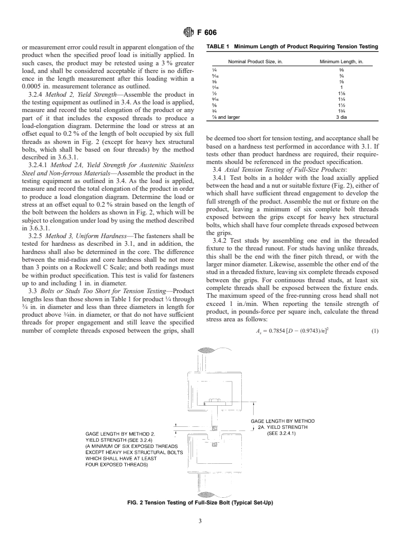 ASTM F606-98 - Standard Test Methods for Determining the Mechanical Properties of Externally and Internally Threaded Fasteners, Washers, and Rivets