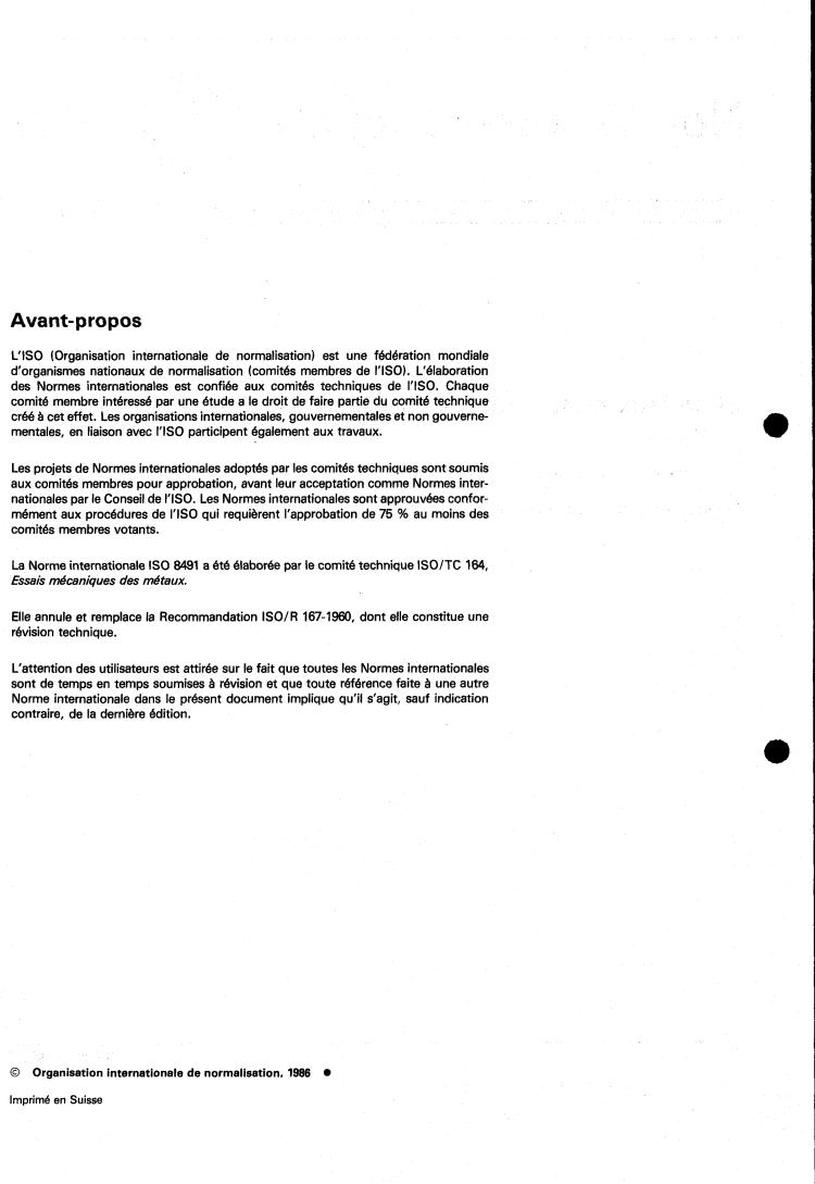 ISO 8491:1986 ISO 8491:1986 - Metallic materials — Tube (in full section) — Bend test
Released:10/2/1986 - Page 2 preview