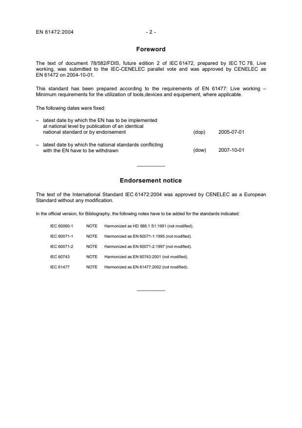 EN 61472:2004 EN 61472:2007 - Page 4 preview