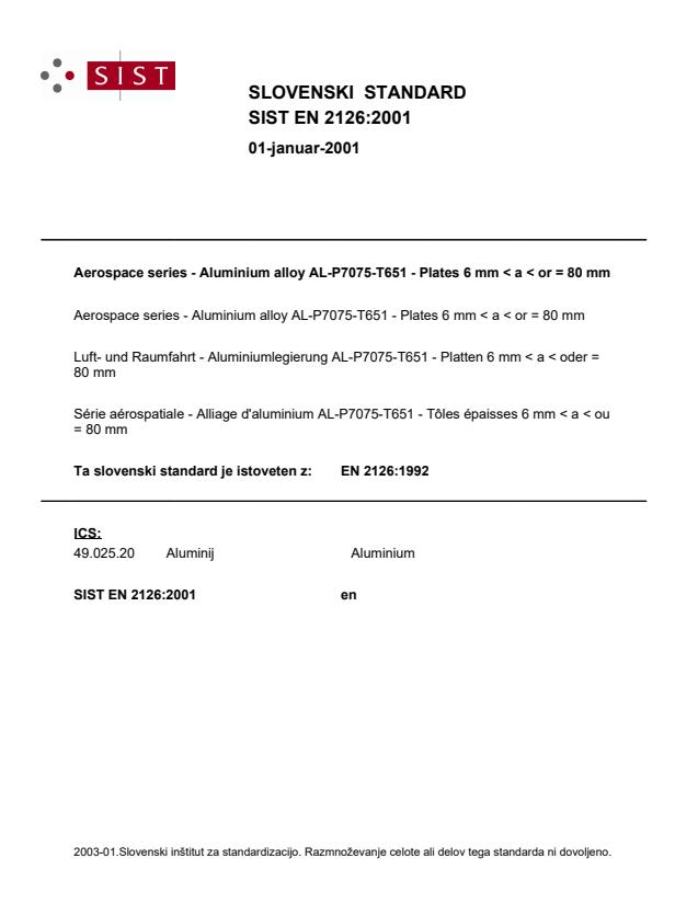 EN 2126:2001