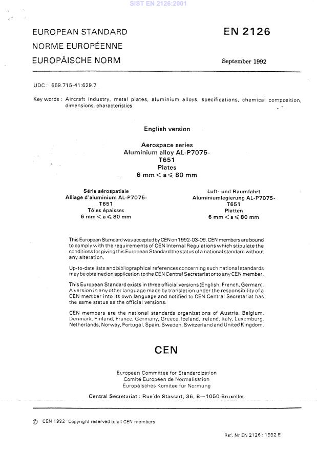 EN 2126:2001