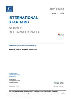 IEC 62506:2013 - Methods for product accelerated testing - Page 3 preview
