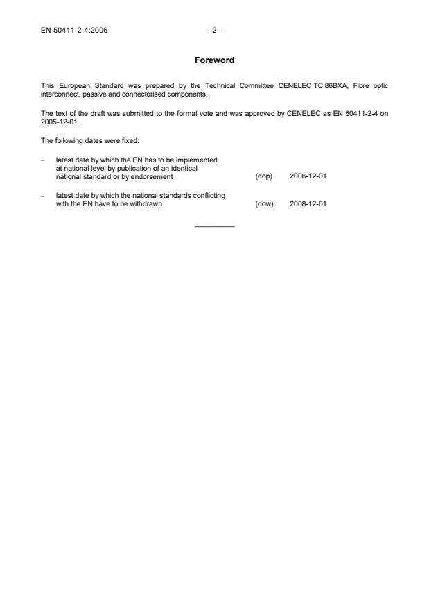 EN 50411-2-4:2006 EN 50411-2-4:2006 - Page 4 preview