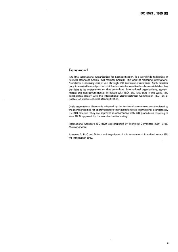 ISO 8529:1989 - Neutron reference radiations for calibrating neutron-measuring devices used for radiation protection purposes and for determining their response as a function of neutron energy