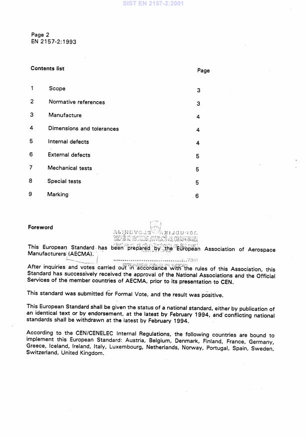 EN 2157-2:1993 EN 2157-2:2001 - Page 4 preview