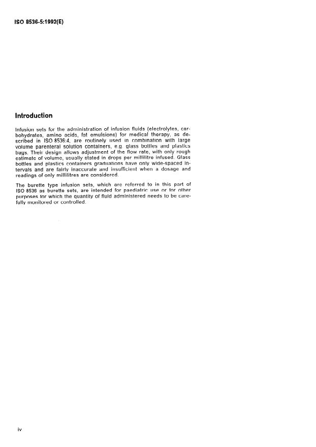 ISO 8536-5:1992 ISO 8536-5:1992 - Infusion equipment for medical use - Page 4 preview