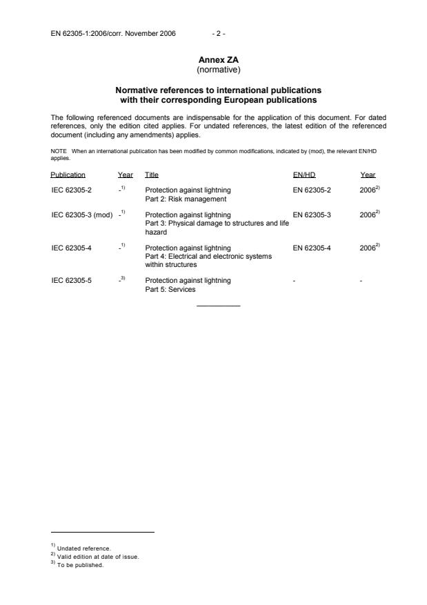 EN 62305-1:2006 EN 62305-1:2006 - Page 4 preview