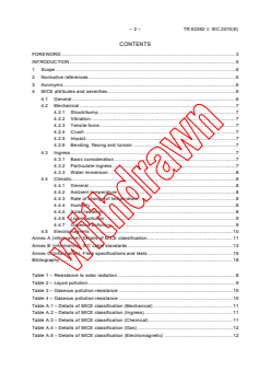 IEC TR 62362:2010 IEC TR 62362:2010 - Selection of optical fibre cable specifications relative to mechanical, ingress, climatic or electromagnetic characteristics - Guidance
Released:5/19/2010
Isbn:9782889109418 - Page 4 preview