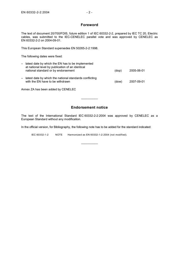 SIST EN 60332-2-2:2005 SIST EN 60332-2-2:2005 - Page 4 preview