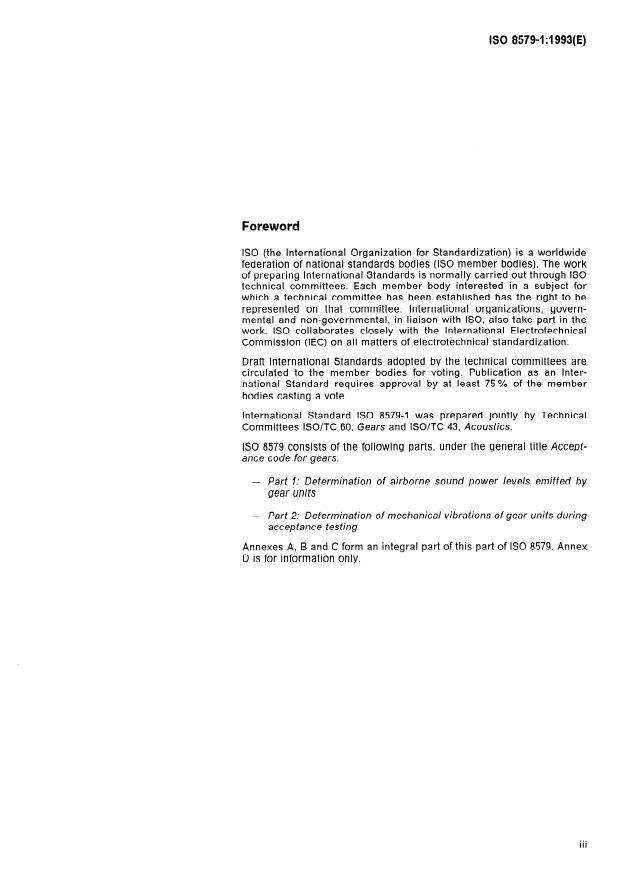 ISO 8579-1:1993 - Acceptance code for gears