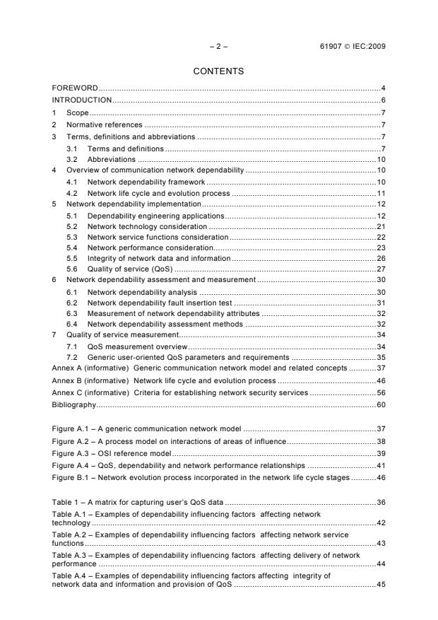 IEC 61907:2009 IEC 61907:2009 - Communication network dependability engineering - Page 4 preview