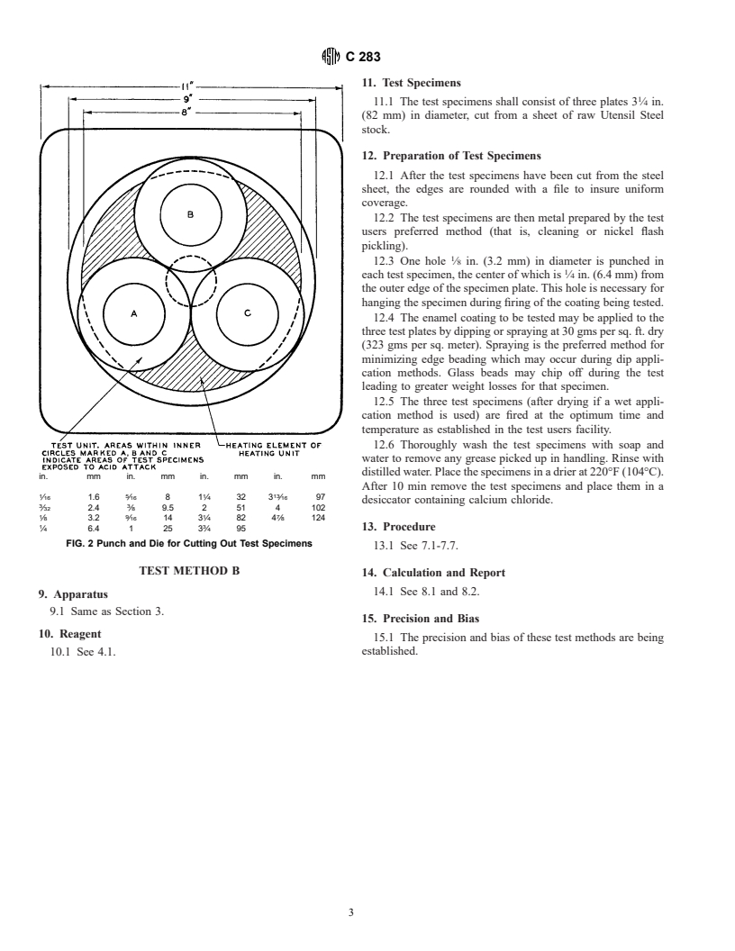 ASTM C283-97 - Standard Test Method for Resistance of Porcelain Enameled Utensils to Boiling Acid