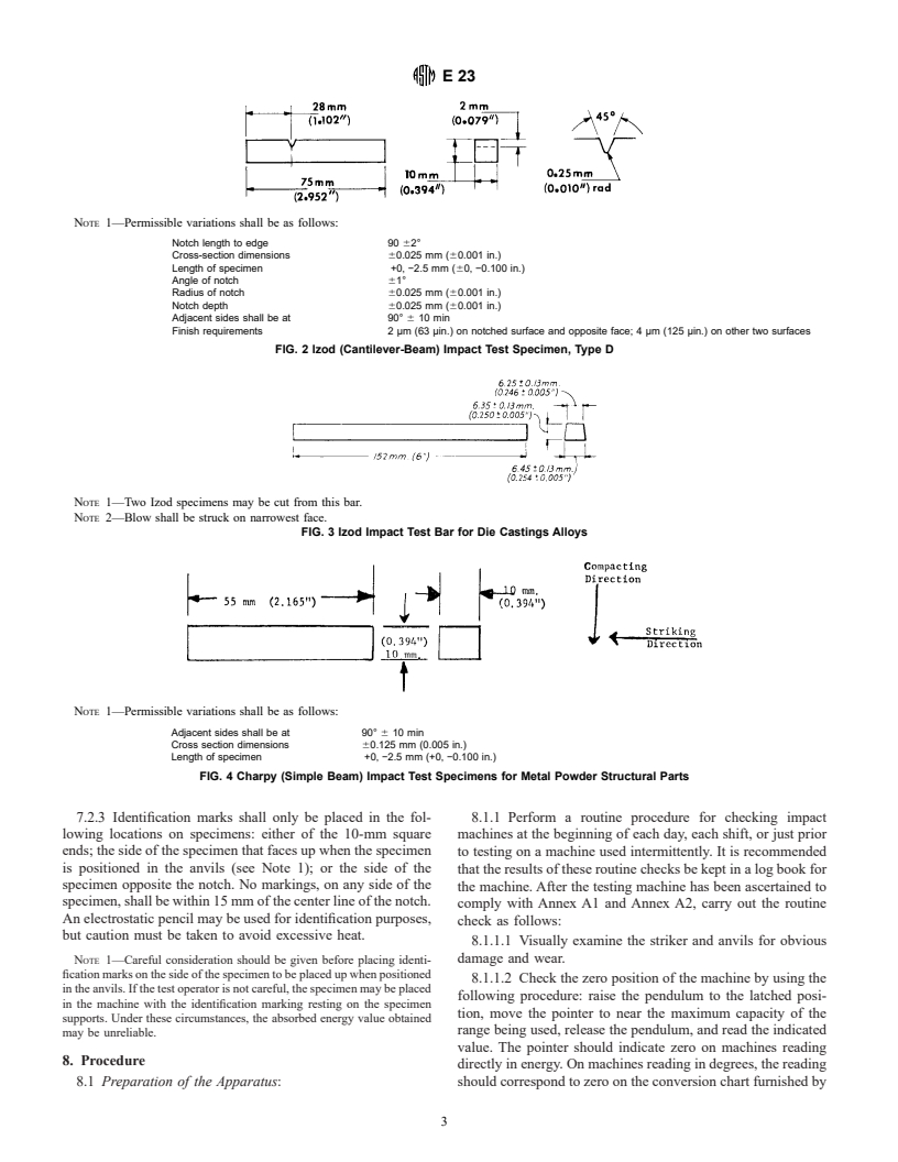 ASTM E23-00 - Standard Test Methods for Notched Bar Impact Testing of Metallic Materials