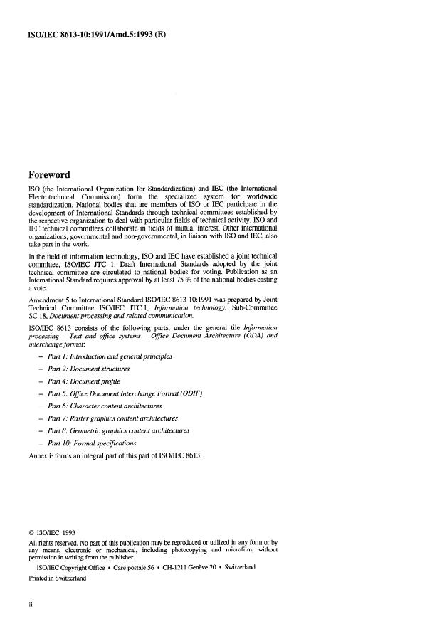 ISO/IEC 8613-10:1991/Amd 5:1993 ISO/IEC 8613-10:1991/Amd 5:1993 - Page 2 preview