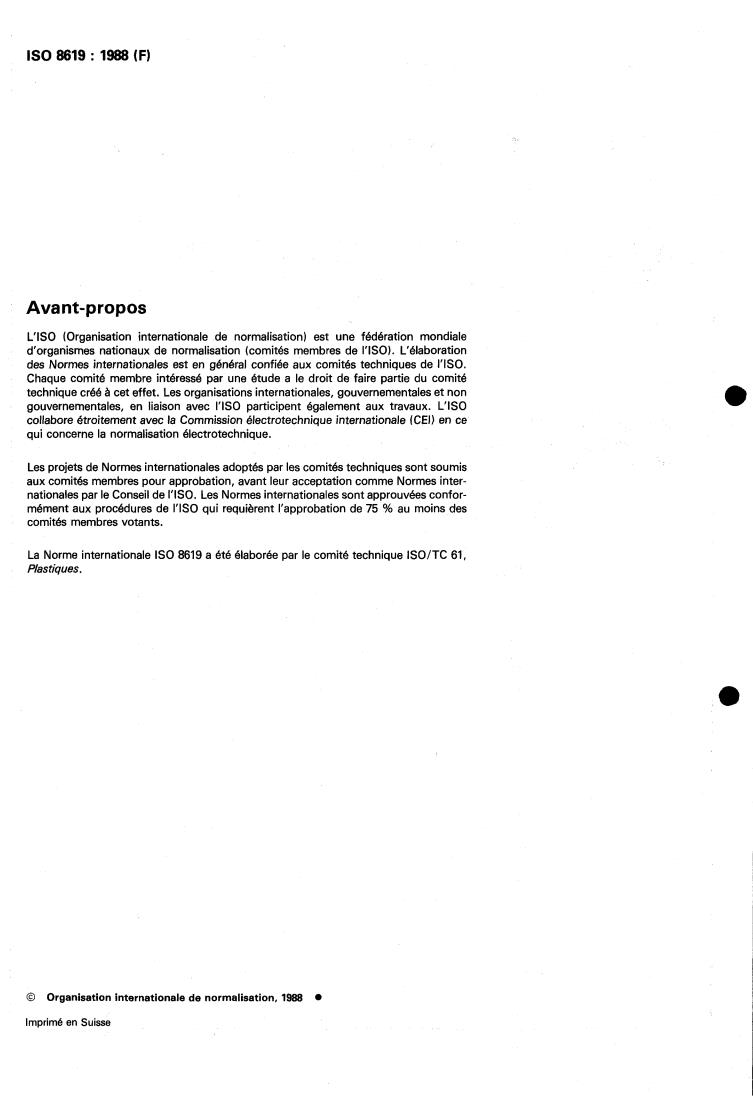 ISO 8619:1988 ISO 8619:1988 - Plastics — Phenolic resin powder — Determination of flow distance on a heated glass plate
Released:12/1/1988 - Page 2 preview