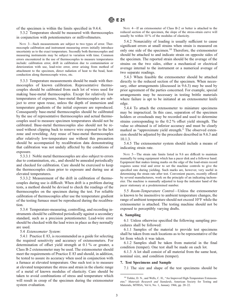 ASTM E21-92(1998) - Standard Test Methods for Elevated Temperature Tension Tests of Metallic Materials