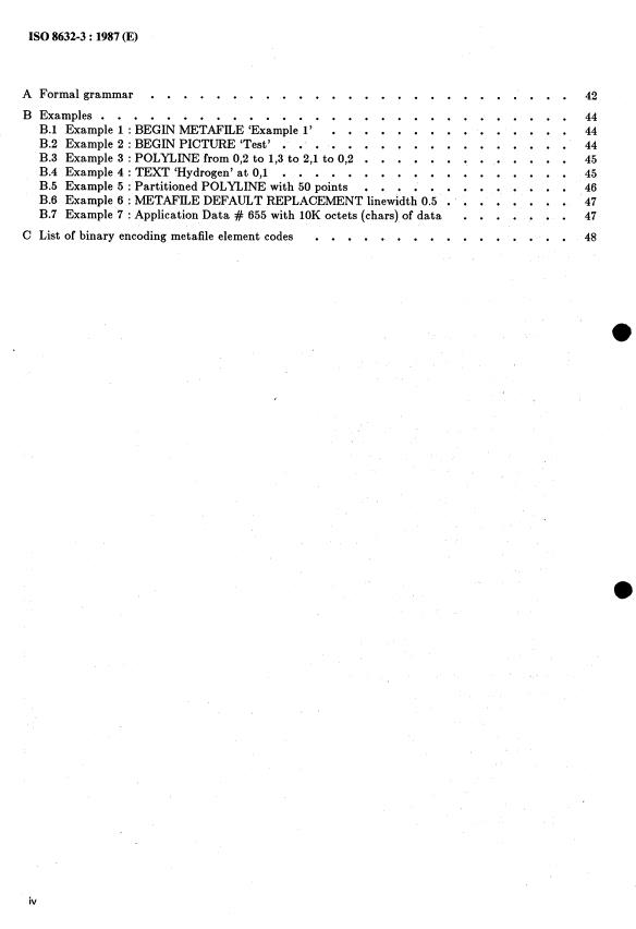 ISO 8632-3:1987 ISO 8632-3:1987 - Information processing systems -- Computer graphics -- Metafile for the storage and transfer of picture description information - Page 4 preview