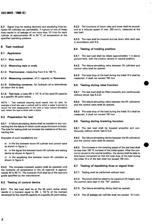 ISO 8643:1988 ISO 8643:1988 - Earth-moving machinery -- Hydraulic excavator and backhoe loader boom lowering control device -- Requirements and tests - Page 4 preview