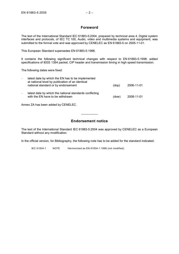 SIST EN 61883-5:2007 SIST EN 61883-5:2007 - Page 4 preview