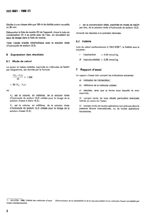 ISO 8661:1988 ISO 8661:1988 - Caprolactame a usage industriel -- Dosage des bases volatiles -- Méthode titrimétrique apres distillation - Page 4 preview