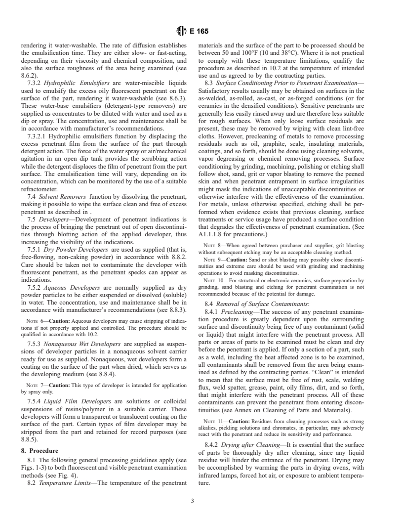 ASTM E165-95 - Standard Test Method for Liquid Penetrant Examination