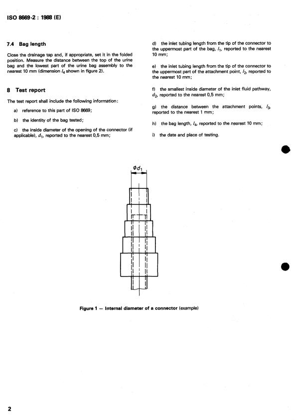 ISO 8669-2:1988 ISO 8669-2:1988 - Urine collection bags - Page 4 preview