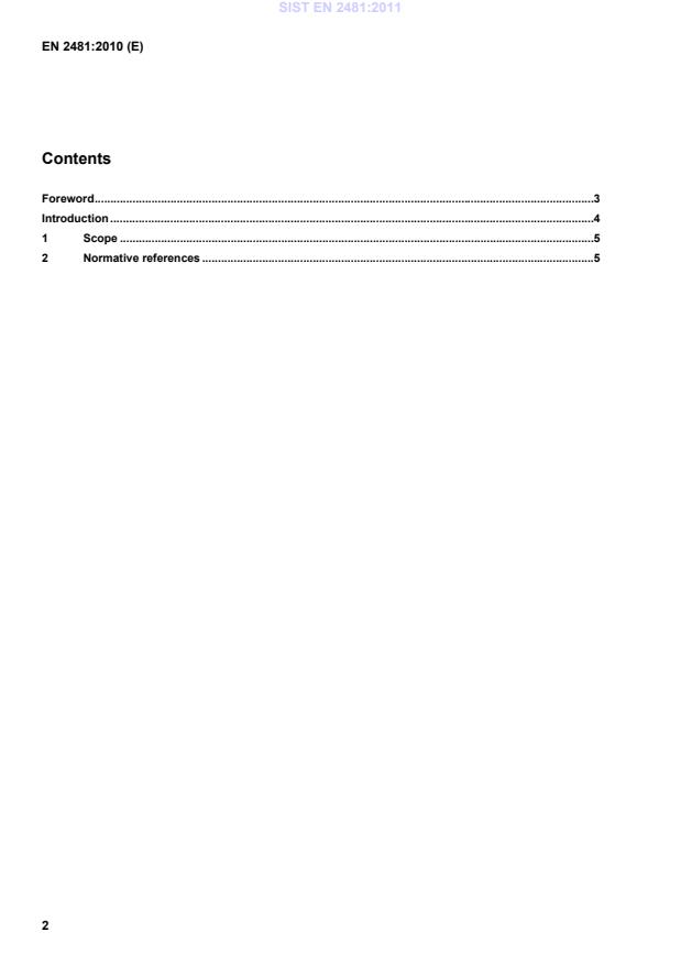 SIST EN 2481:2011 SIST EN 2481:2011 - Page 4 preview